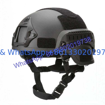 Black MICH2000 Ballistic Helmet with UHMWPE OR Aramid for Fragmentation Protection