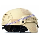 1.4 Kg MICH Bulletproof Helmet Detachable Visor Compatible With Night Vision Goggles And Communication Devices