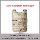 Wholesale Cheap China NIJ Armed Police Desert Camo Military Armor Bulletproof Vest
