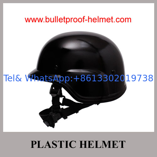 Wholesale Cheap China Army Black Military Police Plastic Anti Riot Helmet